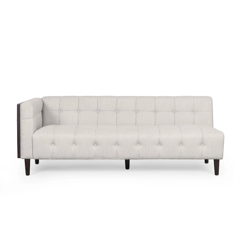 Clermont Mid-century Tufted Sectional Sofa by Christopher Knight Home - 114.00  L x 114.00  W x 30.75  H