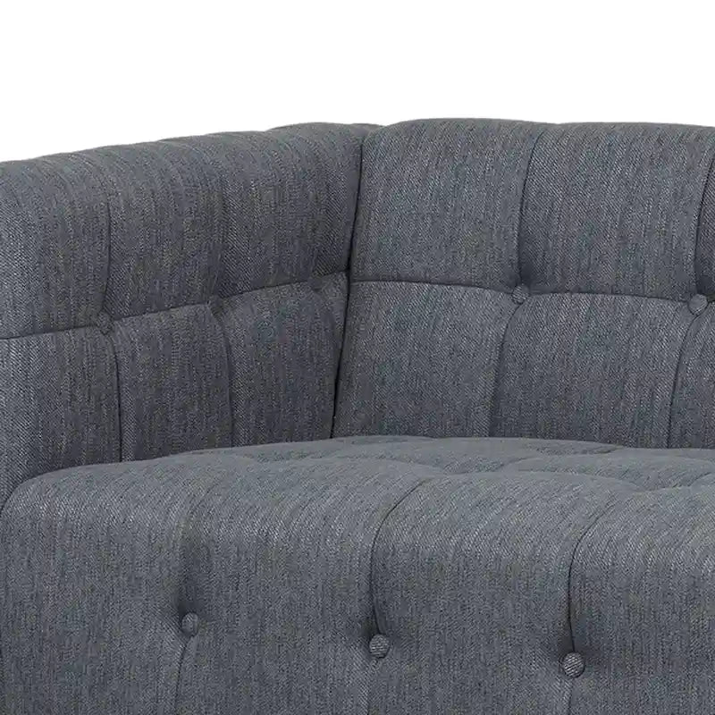 Clermont Mid-century Tufted Sectional Sofa by Christopher Knight Home - 114.00  L x 114.00  W x 30.75  H