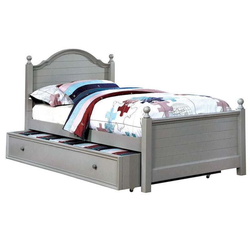Cholla Transitional Twin Wood Poster Kid Bed and Trundle by Taylor & Olive