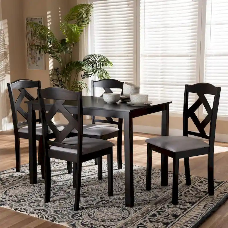 Copper Grove Monongahela Contemporary Fabric 5-Piece Dining Set