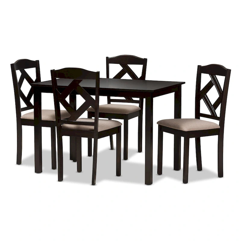 Copper Grove Monongahela Contemporary Fabric 5-Piece Dining Set
