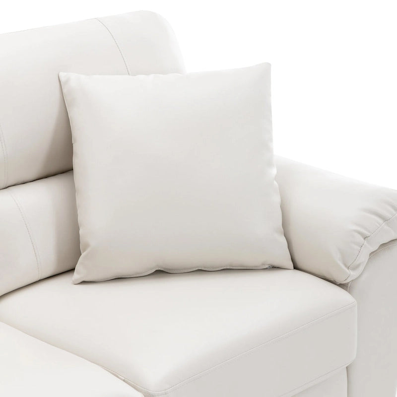 Morden Fort Upholstered Living Room Set, 2 Pieces - Faux Leather chair, Loveseat