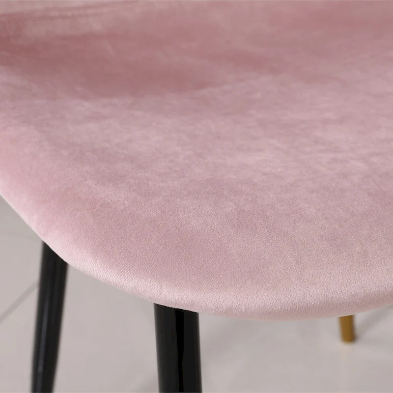 Roundhill Furniture Lassan Contemporary 5-Piece Dining Set, White Round Table and 4 Chairs