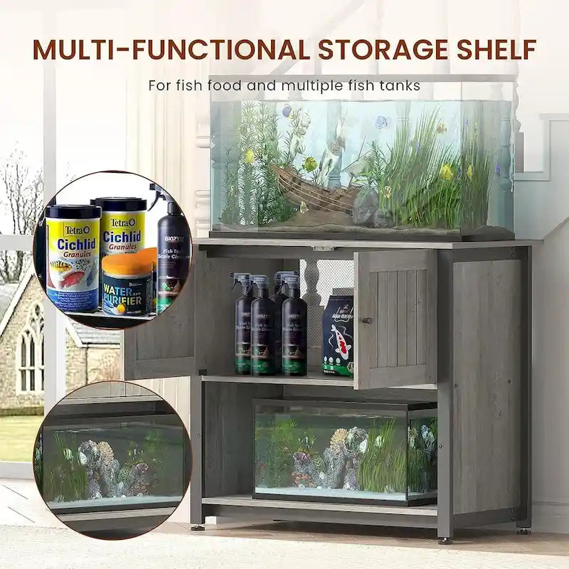 40-50 Gallon Fish Tank Stand with Cabinet
