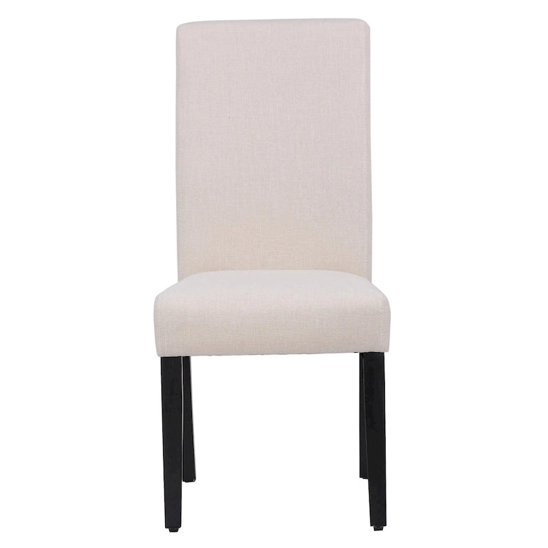 Grandview Upholstered Linen Fabric Dining Chair (Set of 2)