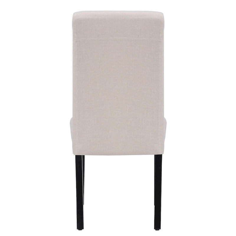Grandview Upholstered Linen Fabric Dining Chair (Set of 2)