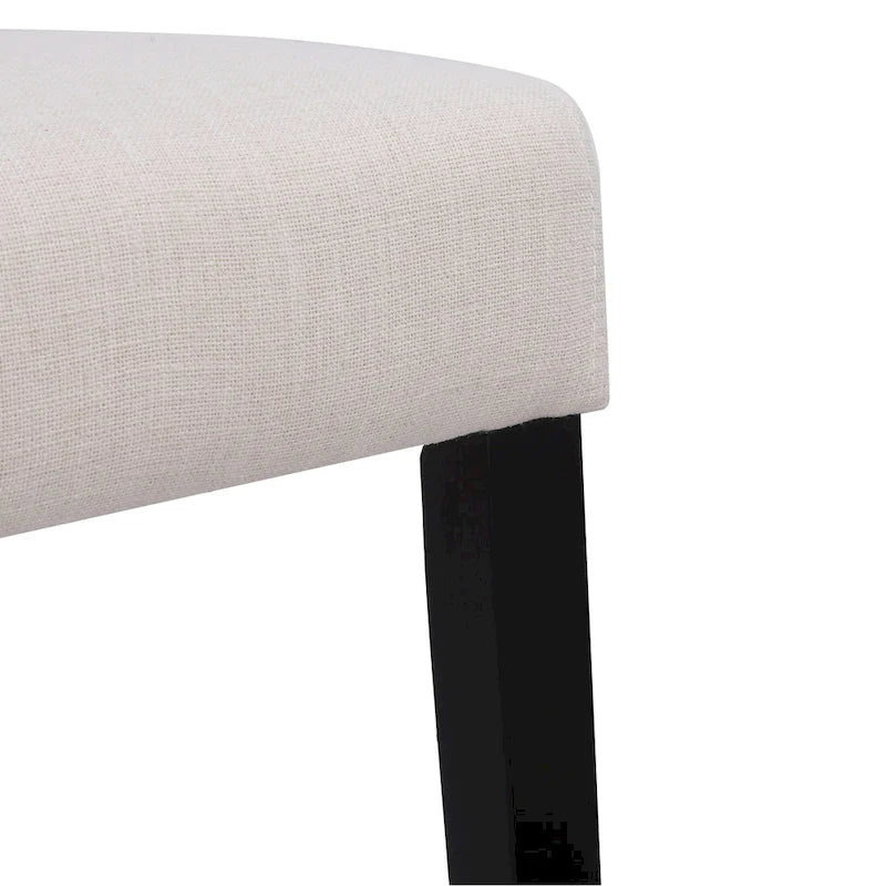 Grandview Upholstered Linen Fabric Dining Chair (Set of 2)