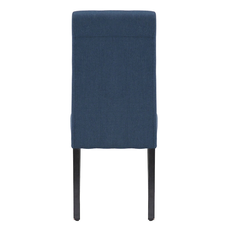 Grandview Upholstered Linen Fabric Dining Chair (Set of 2)