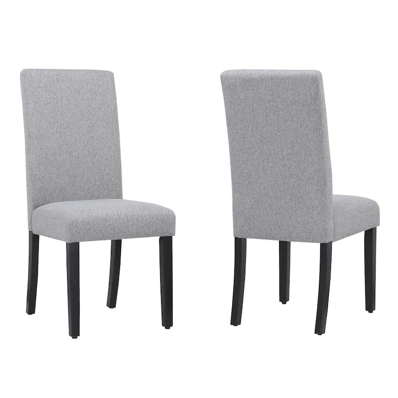 Grandview Upholstered Linen Fabric Dining Chair (Set of 2)