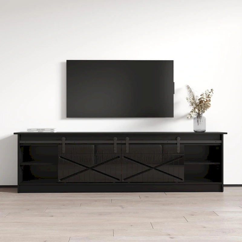 Granero BL-EF Electric Fireplace 79  TV Stand