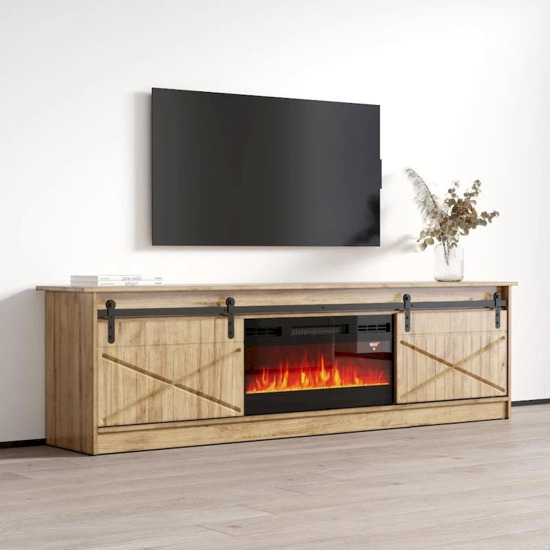 Granero BL-EF Electric Fireplace 79  TV Stand