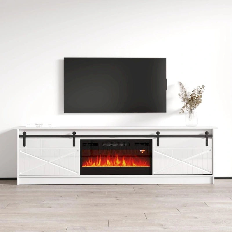 Granero BL-EF Electric Fireplace 79  TV Stand