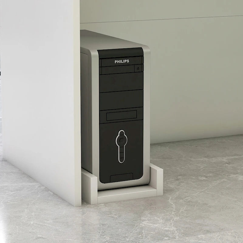 Timechee Reception Desk L-Shaped Counter Shelves Drawers Reception Table