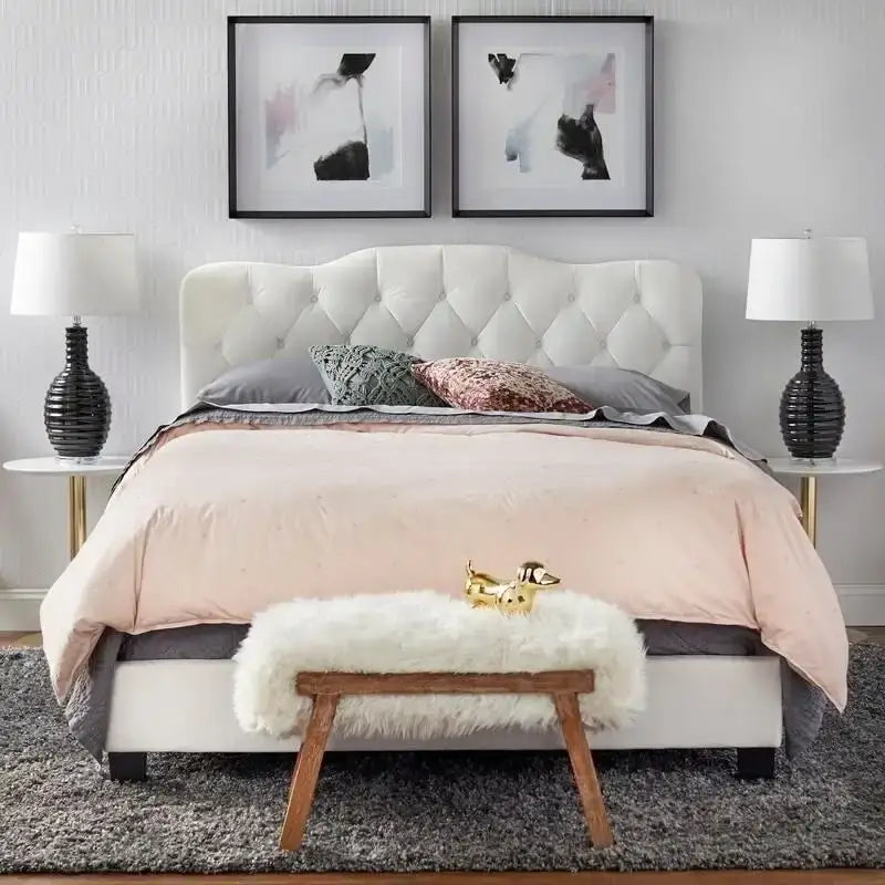 Simple Living Tessa Upholstered Bed