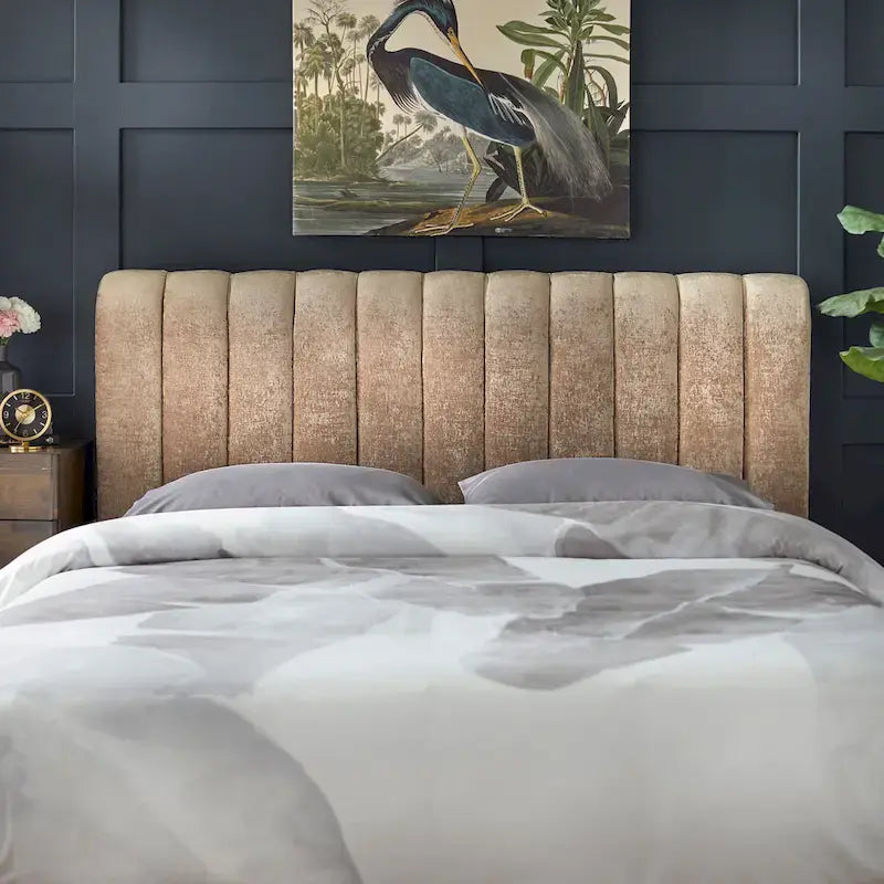 Lifestorey Teagan Queen Channel Upholstered Headboard