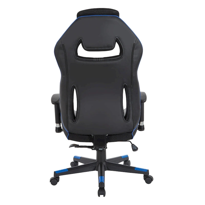 BOA II Gaming Chair in Bonded Leather with Color Accents