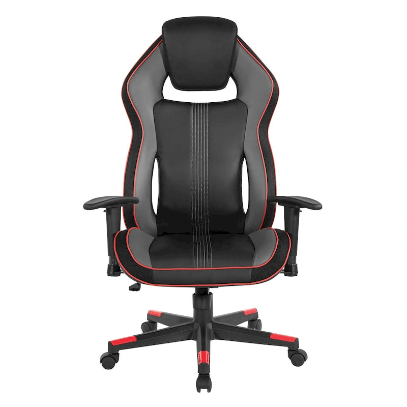 BOA II Gaming Chair in Bonded Leather with Color Accents