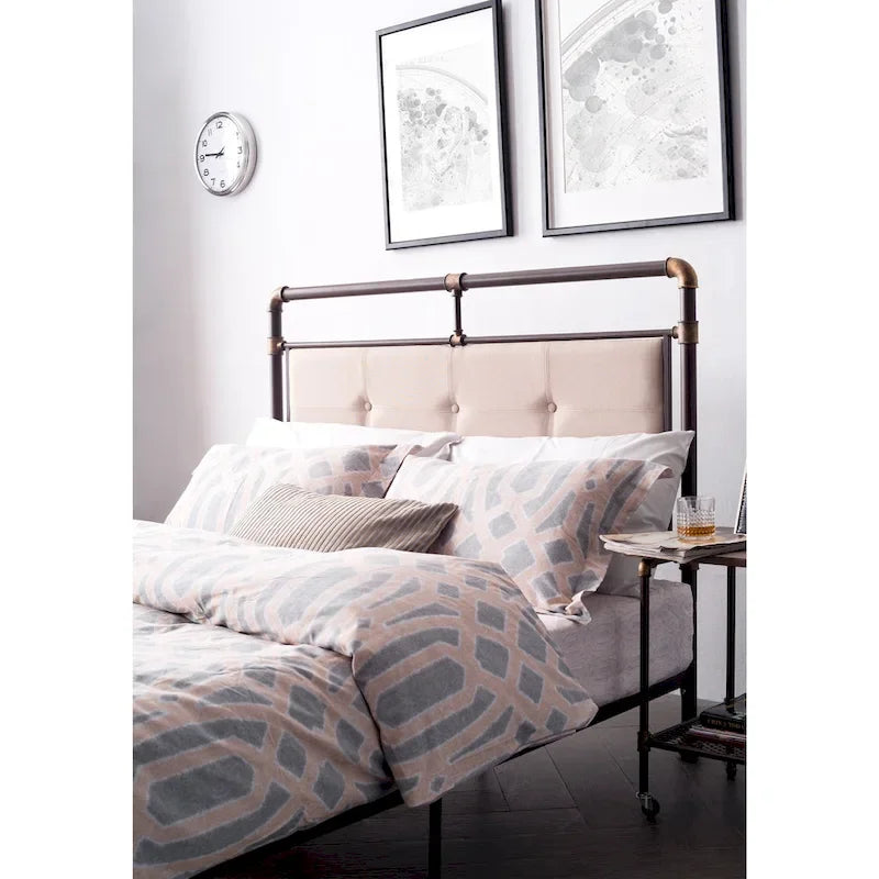 Corvus Somme Antique Dark Bronze Iron Metal Bed