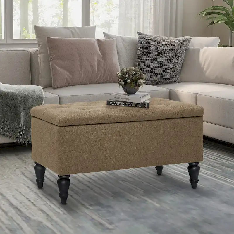 Maypex 29 in. Upholstered Storage Bench