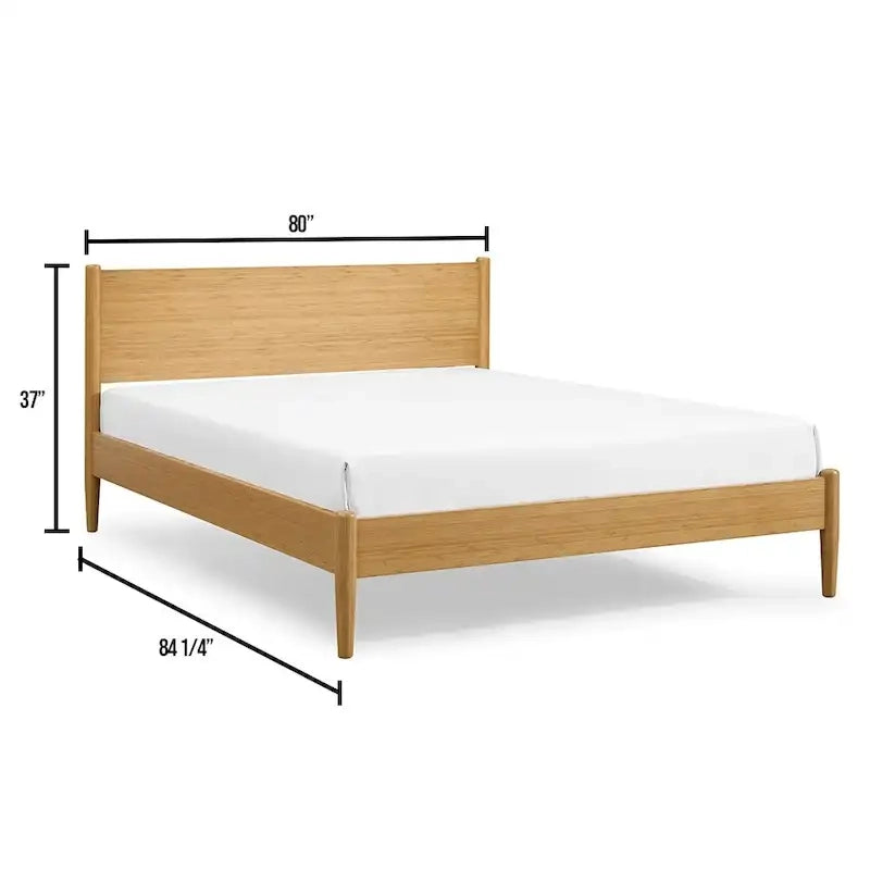 Ria Eastern King Platform Bed, Caramelized