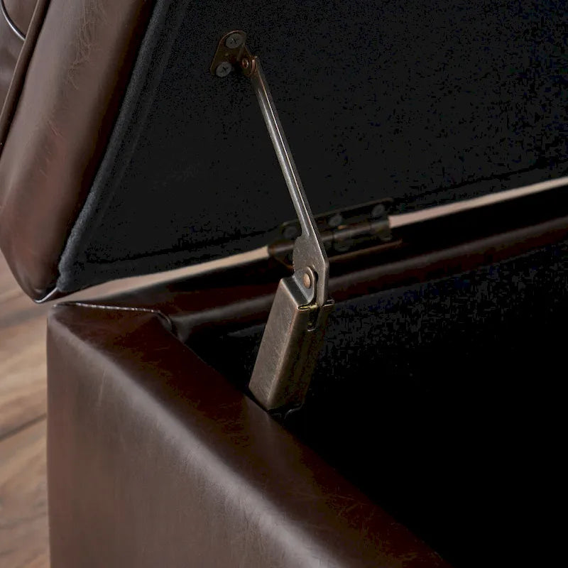 Modern Upholstered Storage Bench for Living Room Entryway