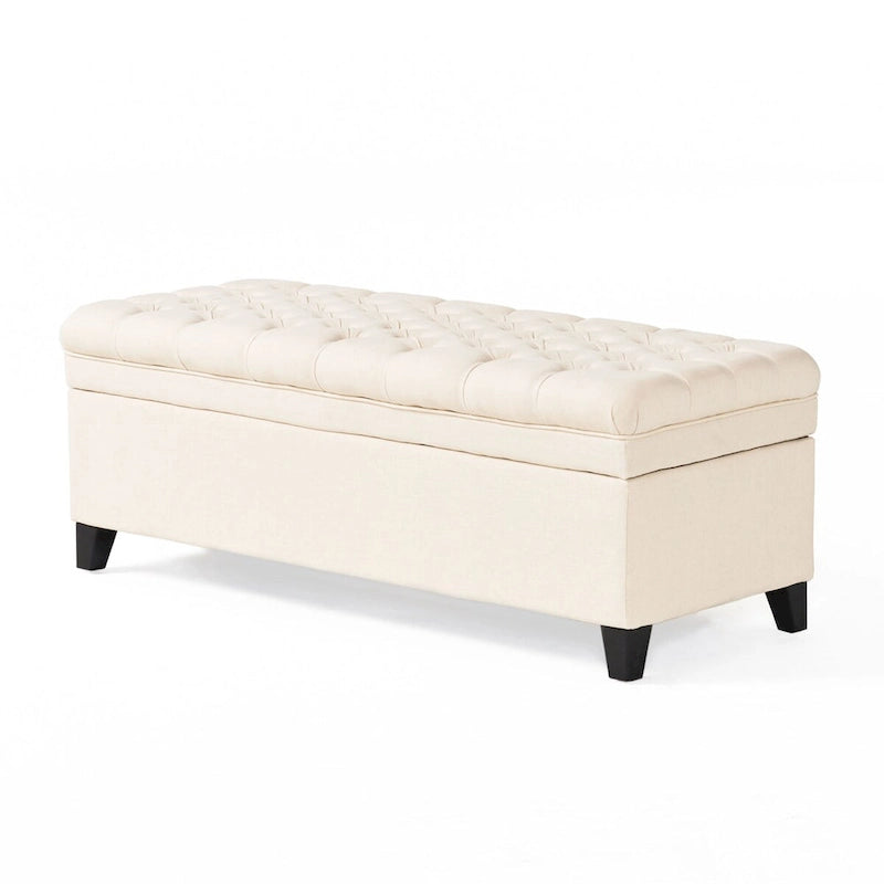 Modern Upholstered Storage Bench for Living Room Entryway