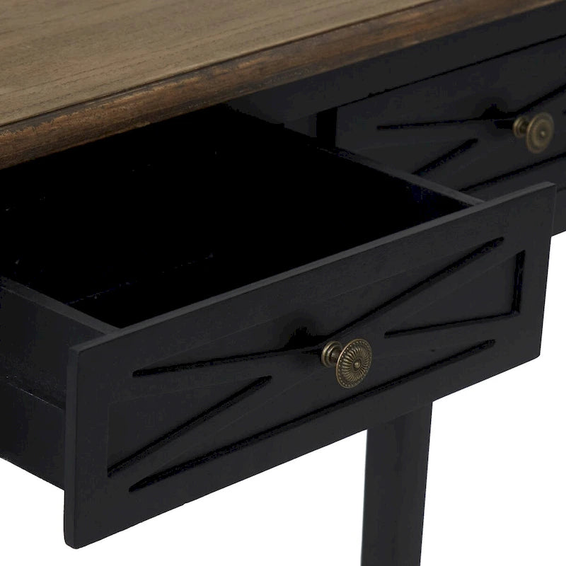 Kinbor Console Table with 2 Drawers, Sofa Table with Storage Shelf for Entryway, Hallways Furniture