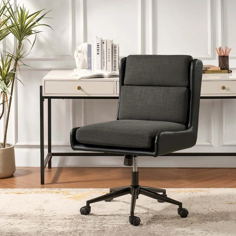 Siegfried Modern Swivel Tilting Office Chair with Removable Soft Upholstery by HULALA HOME