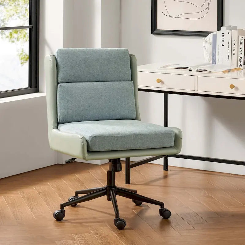 Siegfried Modern Swivel Tilting Office Chair with Removable Soft Upholstery by HULALA HOME