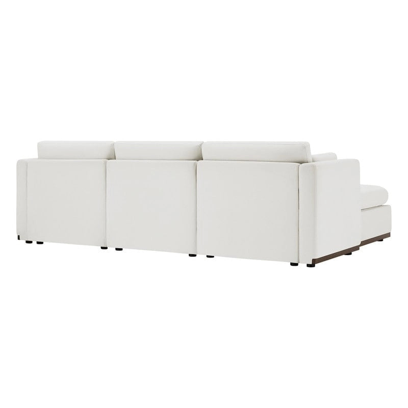 Donna Oversized Modular Sectional Fabric Sofa with Upgraded Wood Base