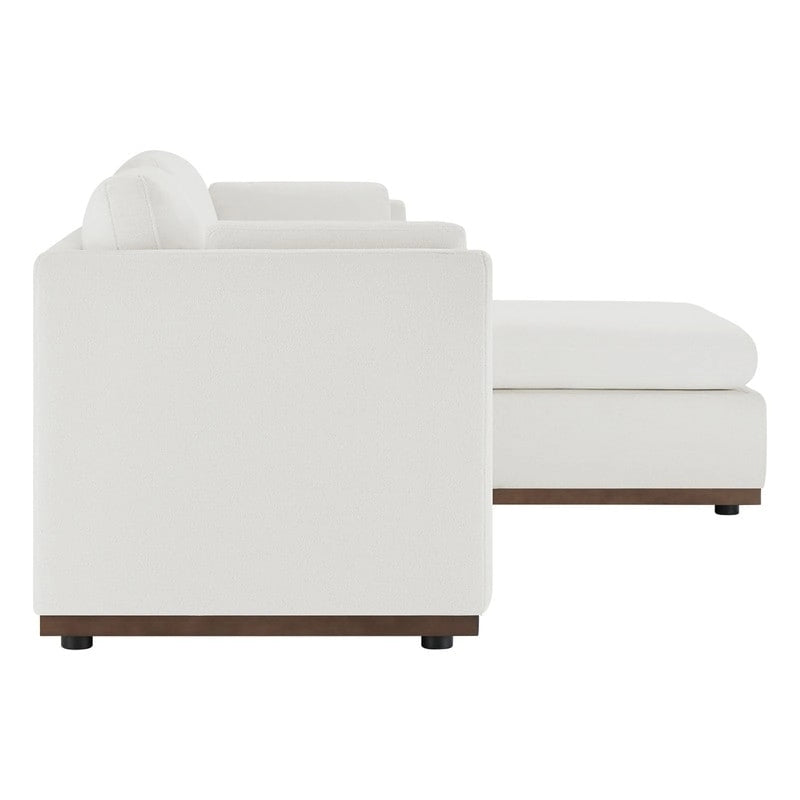 Donna Oversized Modular Sectional Fabric Sofa with Upgraded Wood Base