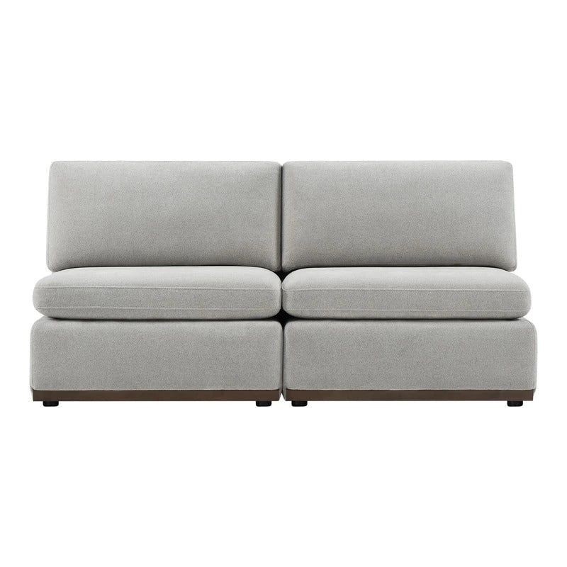 Donna Oversized Modular Sectional Fabric Sofa with Upgraded Wood Base