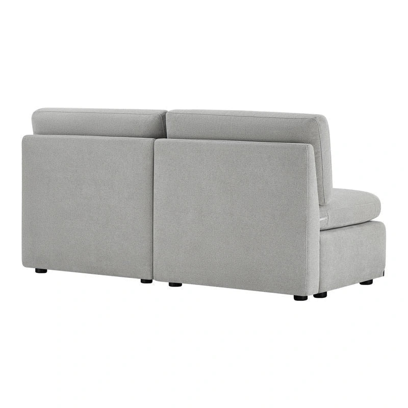 Donna Oversized Modular Sectional Fabric Sofa with Upgraded Wood Base