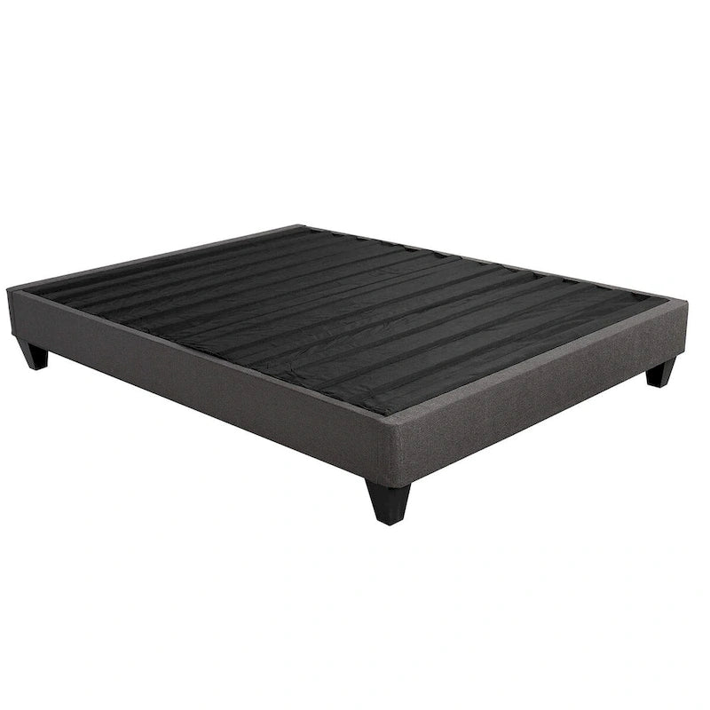 14 in. Mattress Foundation Bed Base, Platform Bed Frame, Dark Gray