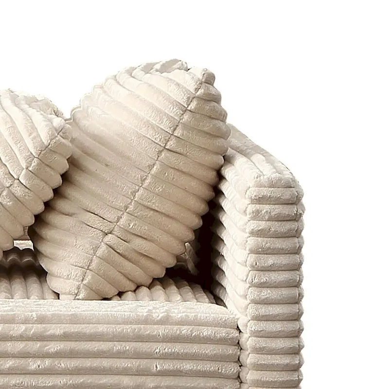 Modern Stylish Corduroy Fabric Upholstered Chaise Lounge Chair