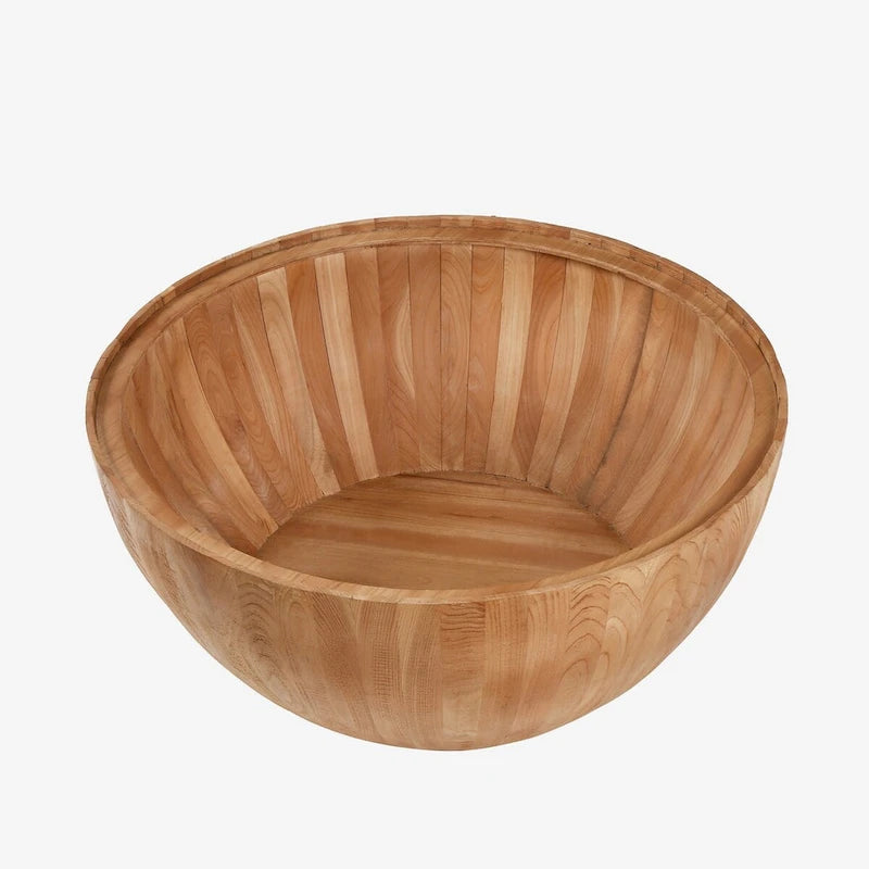 35.43  Vintage Style Bucket Shaped Round Coffee Table with Storage Flip Top